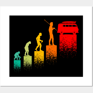 Evolution Camping Car idee cadeau campeur Posters and Art